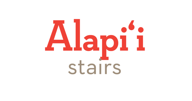 Alapiʻi means stairs, steps, ladder, or any ascent. Even a musical scale can be called an alapiʻi mele.