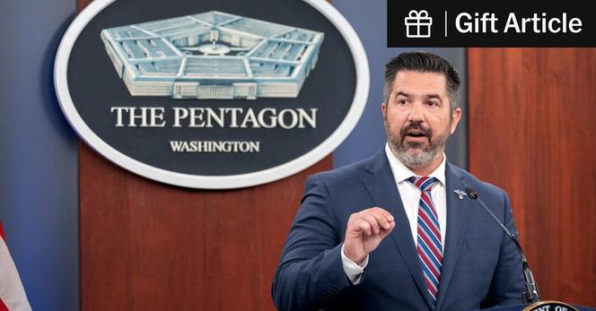 Sean Parnell, the Defense Department’s press secretary, at the Pentagon in July. Sean Parnell, the Defense Department’s press secretary, at the Pentagon in July.