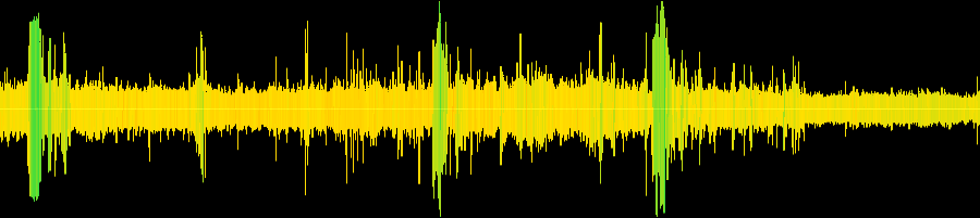 A waveform image of the sound
