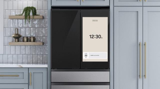 A Samsung Family Hub fridge.