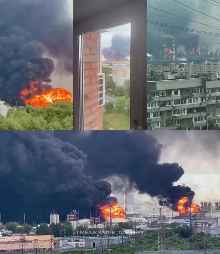 @nothoodlum.bsky.social‬A drone barrage on Moscow escalates Ukraines push to take the war into Russia. It shut down Moscows airports for hours in the biggest wave of strikes on the city since the war began. The refinery hit supplies 40 of Moscows gasoline. I love the smell of Moscows oil burning in the morning.#ukraine #russia #moscow 