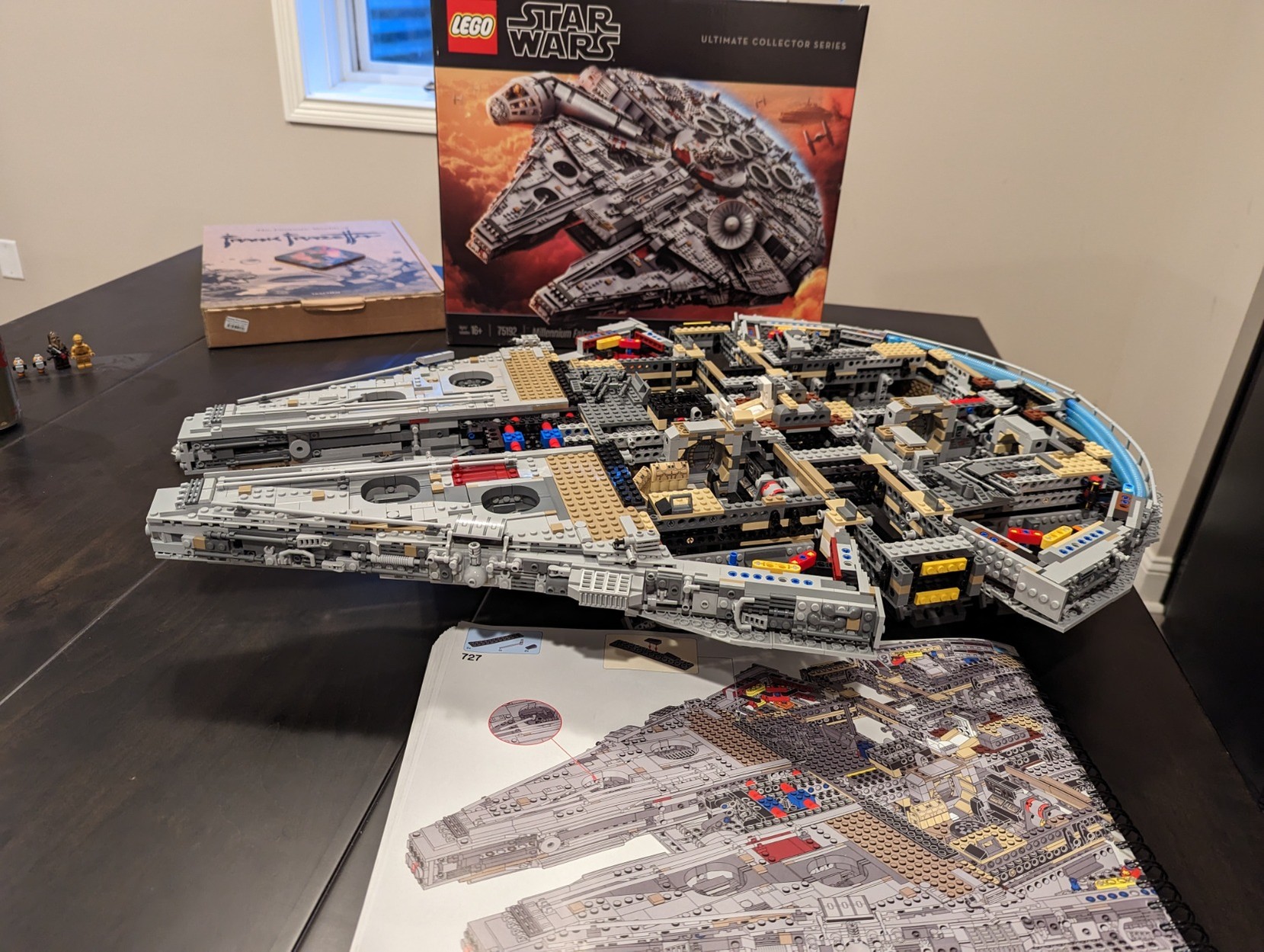 Lego millennium discount falcon build time