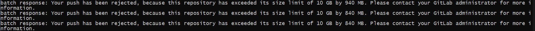 Exceeded the limits