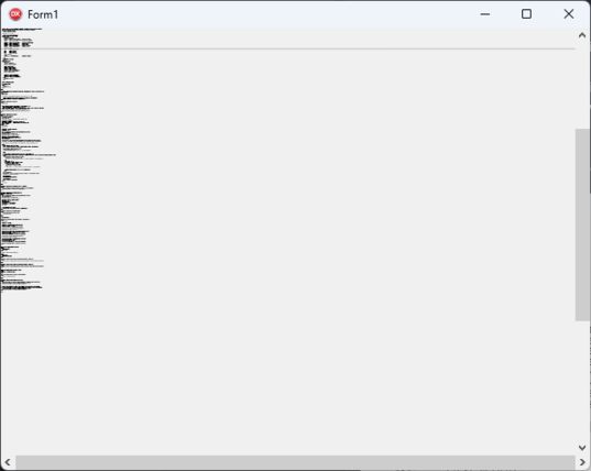 The same editor window with the minuscule.