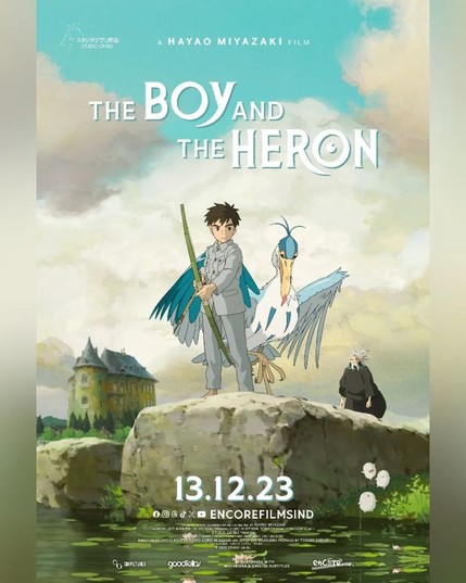 Official poster, The Boy and the Heron. Indonesia version.