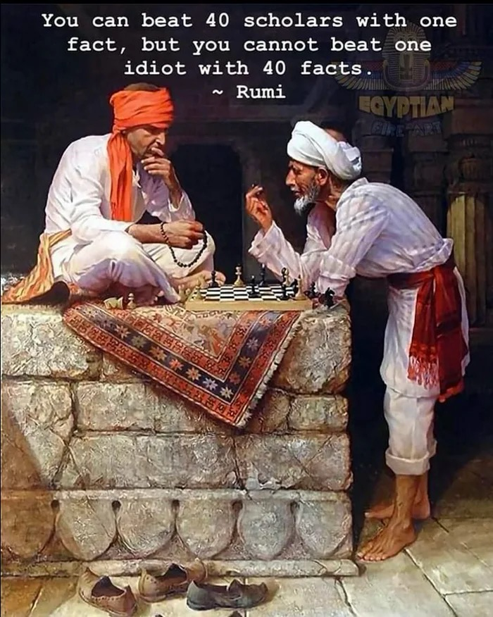 Two men of the old world Middle East playing chess