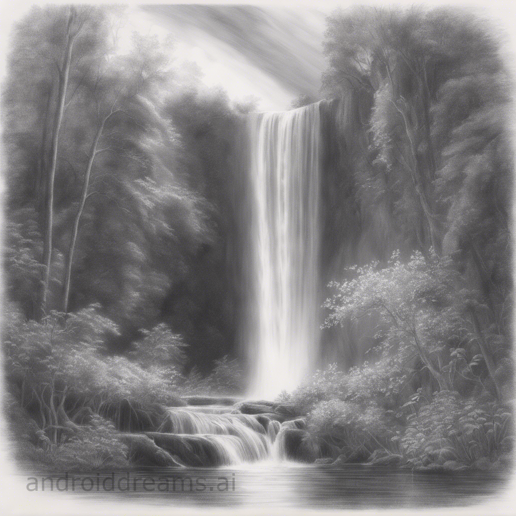 Part 12 | Waterfall #drawing #pencildrawing #foryou | TikTok