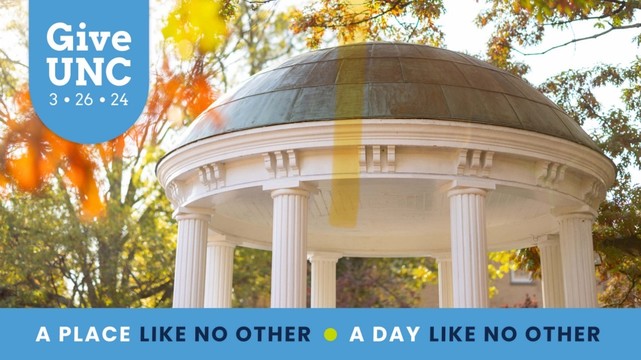 #GiveUNC picture of the Old Well on UNC’s beautiful campus