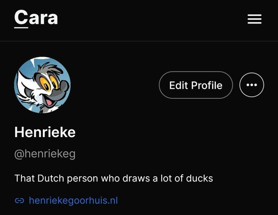 My username on Cara is henriekeg