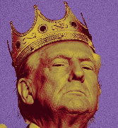 Trump wearing a crown