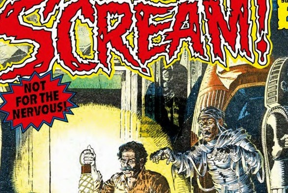 A crop of the cover to Scream! issue 8, by Jose Casanovas