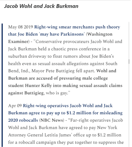 May 08 2019 Right-wing smear merchants push theory that Joe Biden 'may have Parkinsons' (Washington Examiner) - 