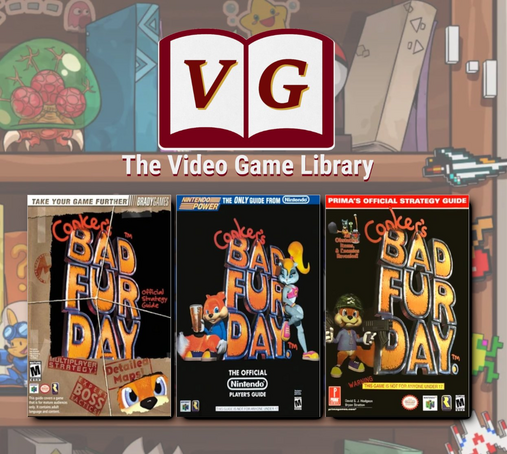 The covers of 3 Conker's Bad Fur Day Strategy Guides