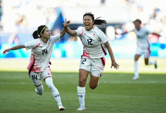 Japans Frauenfußballmannschaft gewann bei den Olympischen Spielen in Paris am Wochenende gegen Brasilien.