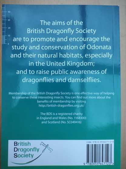 Back cover blurb of the Field Guide to the larvae and exuviae of British Dragonflies