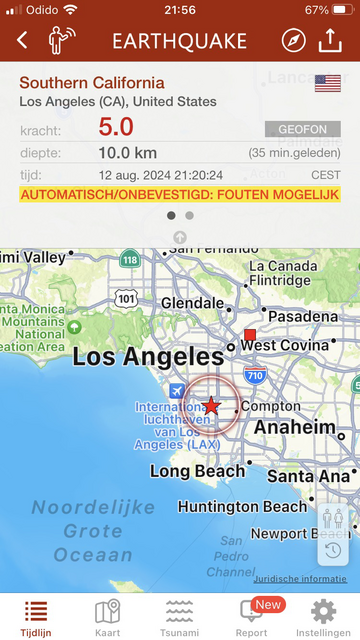 Earthquake in CA 