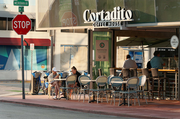 A view of Cortadito Cuban Cafe in Miami Beach