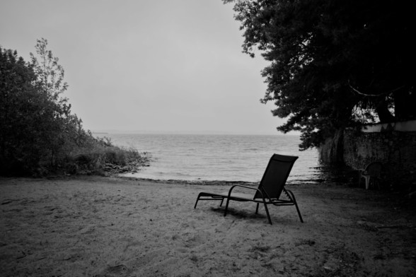 The Ottawa River on a rainy day.