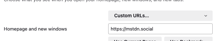 mstdn.social as home default url