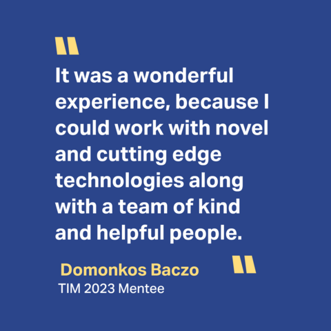 Quote from a past Trust & Identity Incubator Mentorship (TIM) Programme participant