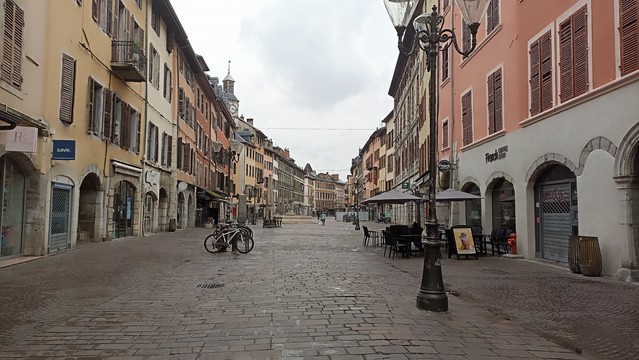 Empty pedestrian street 