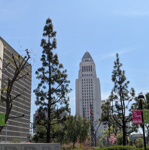 LA City Hall same as in Dragnet