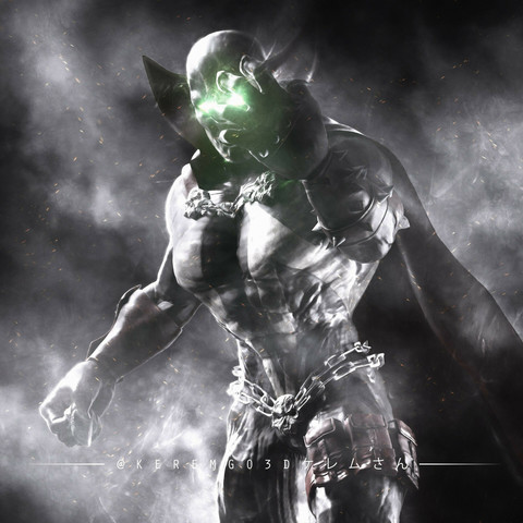 digital fan art portrait of Hellspawn created by Todd McFarlane and published by Image Comics