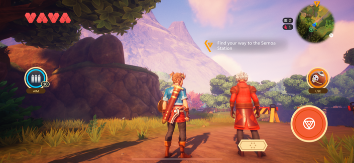 Screenshot of Oceanhorn 2 running on a phone.