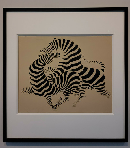 Zèbres-A
1938

Huile et encre de Chine sur papier
49 x 60 cm

Fondation Vasarely, Aix-en-Provence