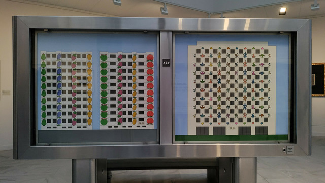 « LA CITÉ POLYCHROME DU BONHEUR »
Études - Présentoir
Technique mixte
Fondation Vasarely, Aix-en-Provence