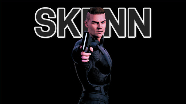 Image by Mdw_Jason.

Namor Skenn is a nondescript man in his late thirties. Everything about himself is cultivated to blend in with the crowd. His hair is short, but not too short. His features are craggy, but they don't stand out.

He is physically lean, athletic and moderately muscular, but he does his best to cover it up. Again, the intent is to be as unremarkable as possible.

He is wearing a dark armoured bodysuit, and his he holds a handgun with a slim profile towards the camera.