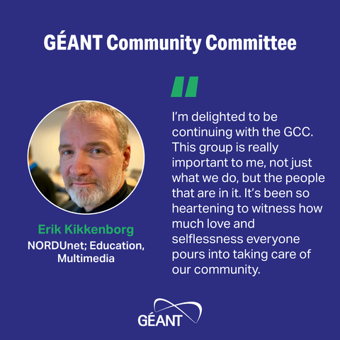 GÉANT Community Committee member quote from Erik Kikkenborg, NORDUnet