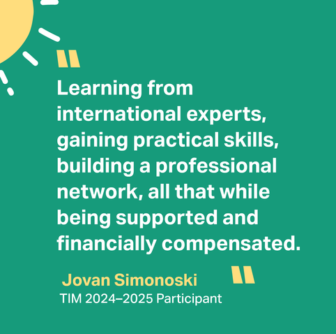 Quote from the past Trust & Identity Mentorship Programme (TIM) participant