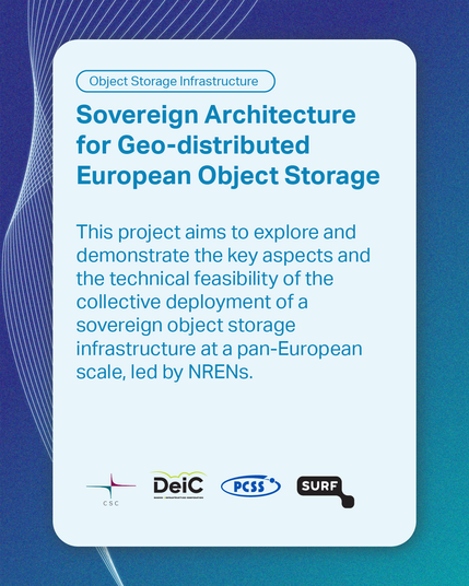 "Sovereign Architecture for Geo-distributed European Object Storage" Project
