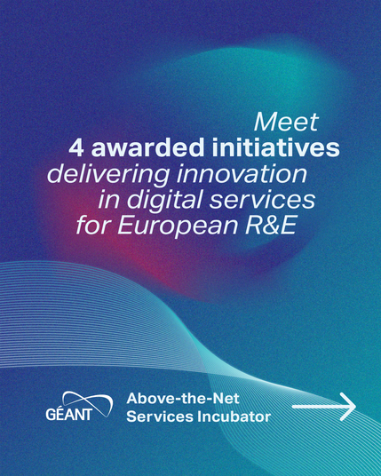 Meet 4 awarded initiatives delivering innovation in digital services for European R&E