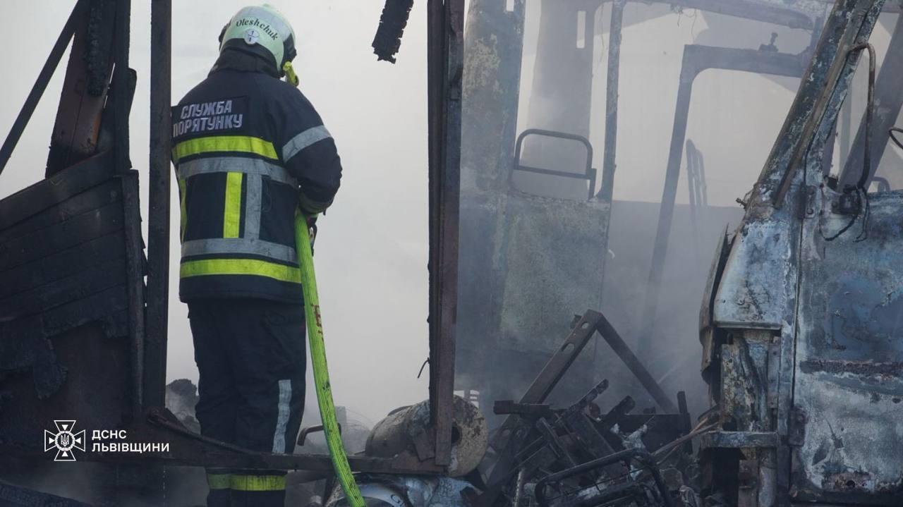 Ukraine firefighters battling Putin's murderous bombing