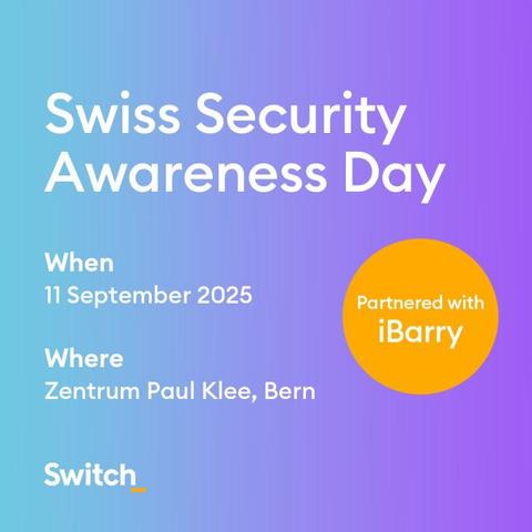 Swiss Security Awareness Day 2025 - organized by Switch