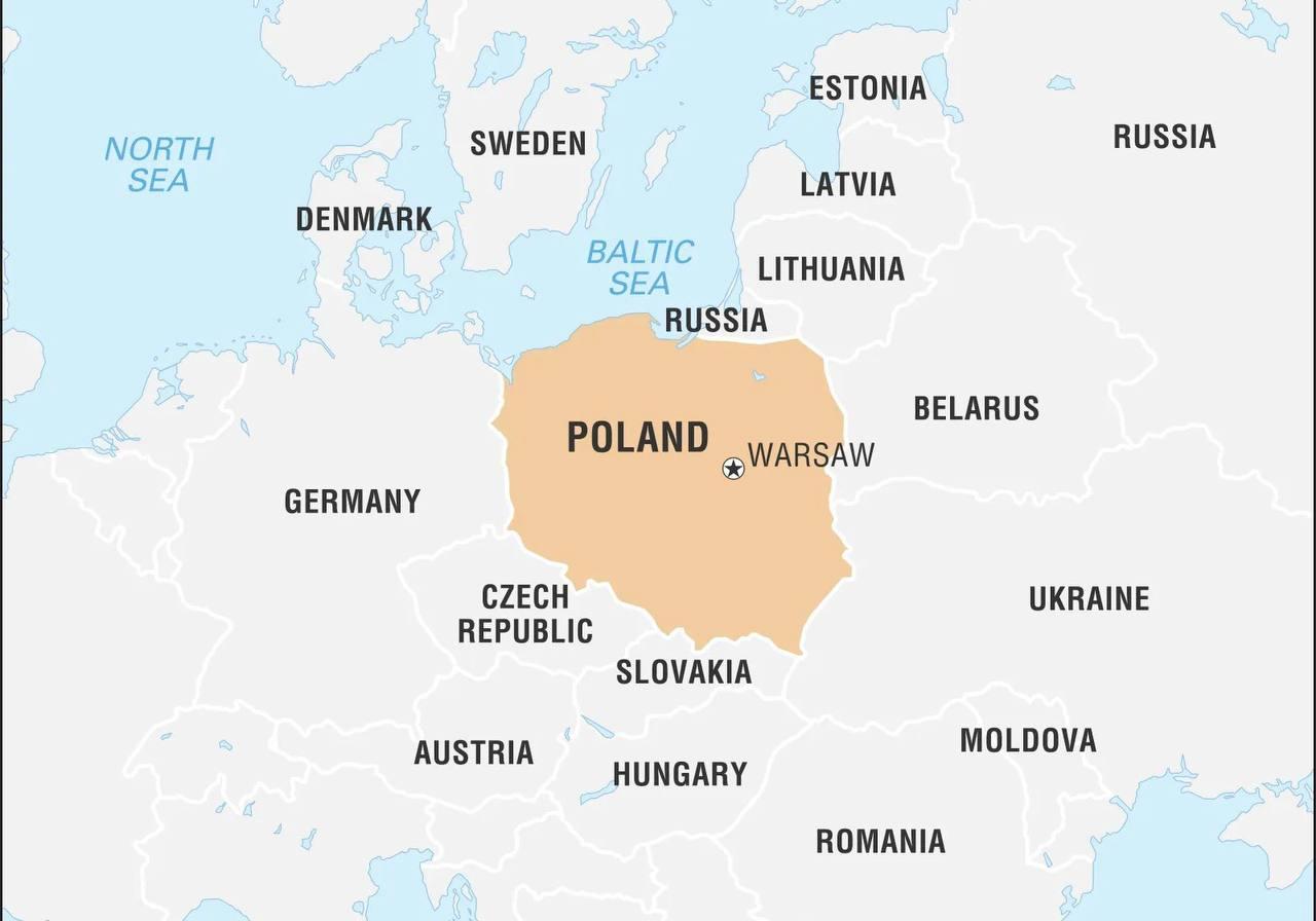 Map of Poland