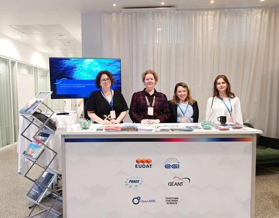 RTI Summit 2025 | Joint booth managed by GÉANT, EGI Foundation, EUDAT, OpenAIRE AMKE, and PRACE (Partnership for Advanced Computing in Europe)
