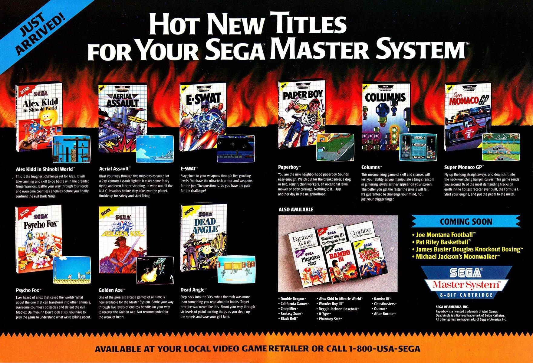 The Sega Master System celebrates its 40th anniversary.