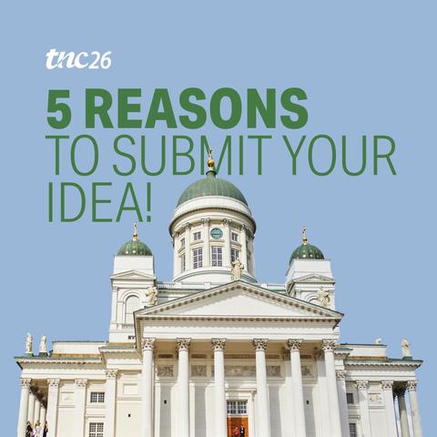 5 reasons to submit your idea for TNC26 Call for Proposals carousel page 1