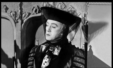 Alec Guinness as Lady Agatha in "Kind Hearts and Coronets."