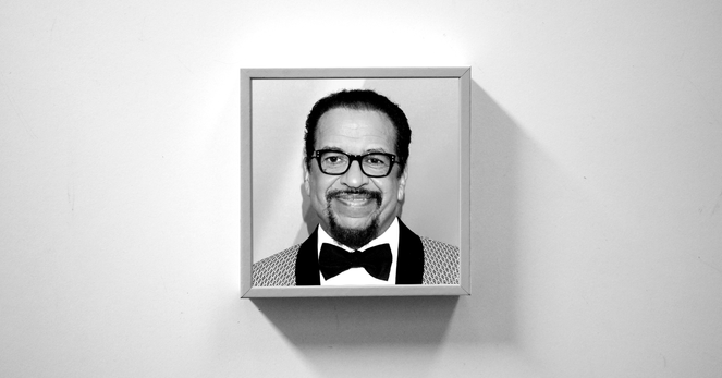 Photo of a man wearing glasses