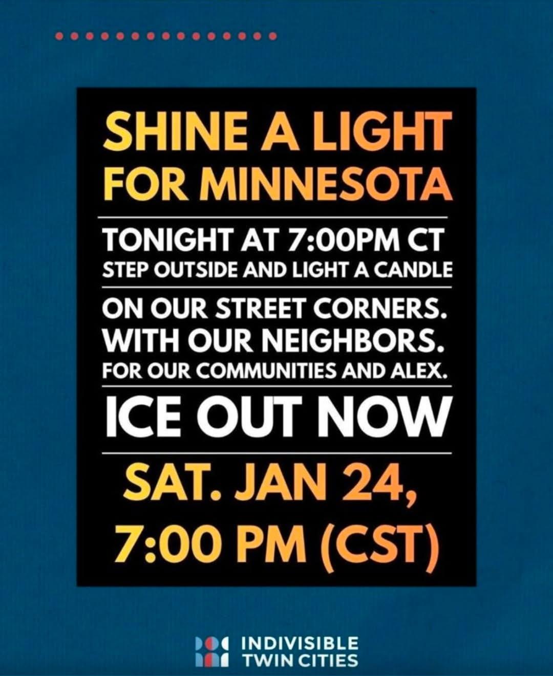 Shine a light for Minnesota