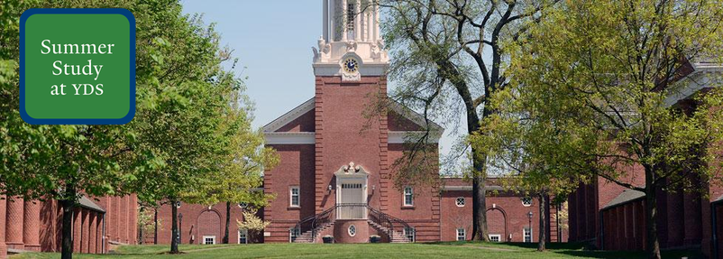 A banner image "Summer Study at YDS" with an image of Marquand Chapel.