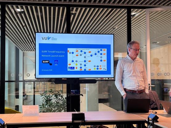 Photo of a man presenting