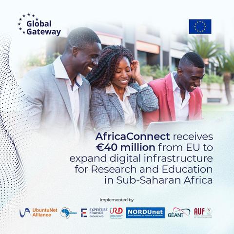 banner with AfricaConnect4 project announcement