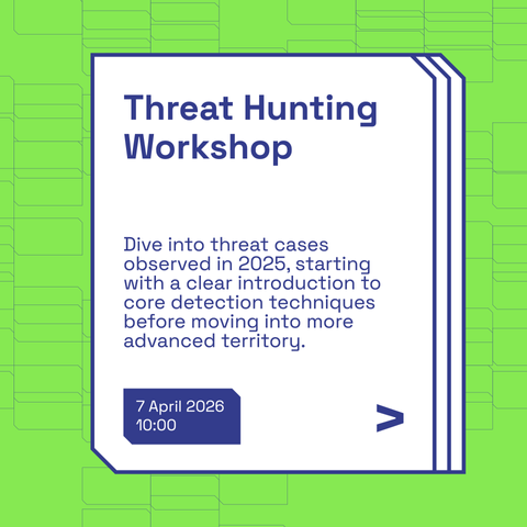 GÉANT Security Days 2026 workshop: Threat Hunting Workshop on 7 April 2026 at 10:00