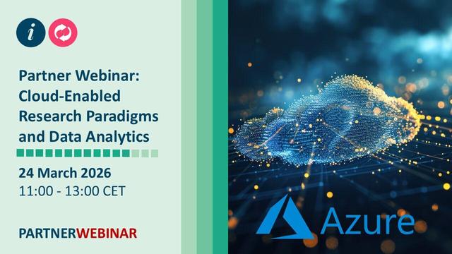 GÉANT Partner webinar: Cloud‑enabled research paradigms & data analytics