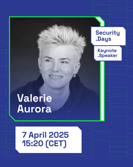 GÉANT Security Days 2026 keynote speaker banner: Valerie Aurora